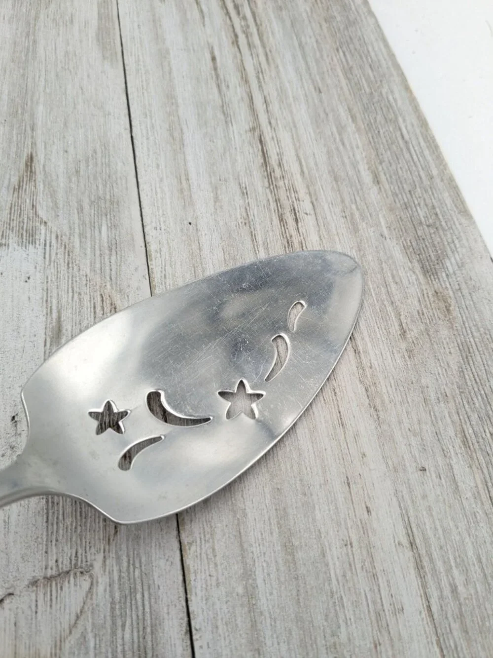 Oneida Community Stainless Steel Star Design Cake Pie Spatula Server 9 1/2